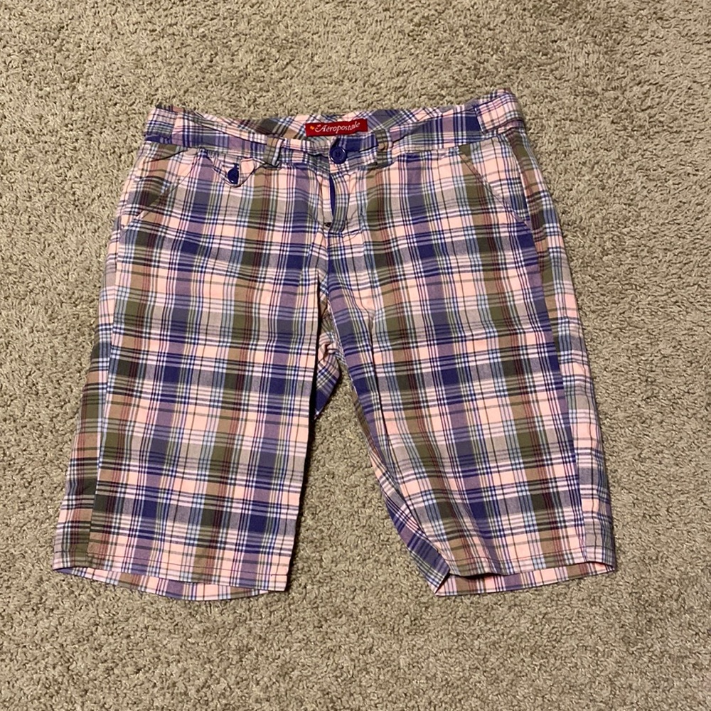 Plaid Aeropostale board shorts